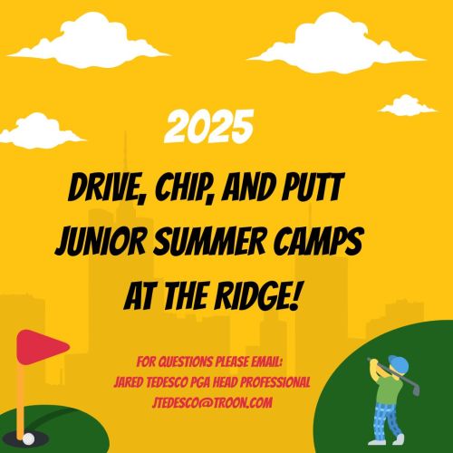 June 2nd-5th Junior Camp Age 12-16 11 AM-12:30 PM