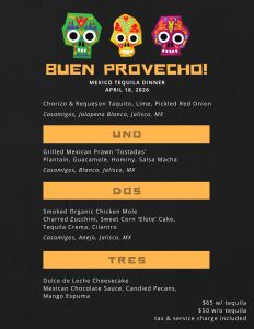 April Tequila Dinner